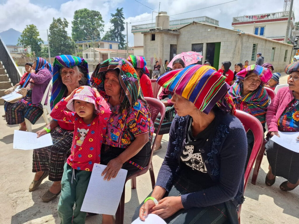 Women waiting their turn at an international medical day